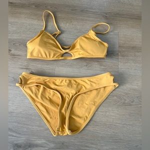 L Space yellow bikini Sz small